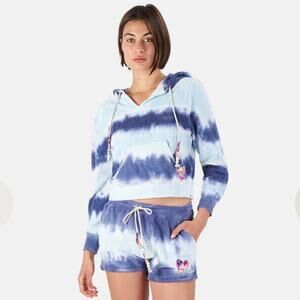 LoveShackFancy Kirby Tie Dye Terrycloth Hoodie